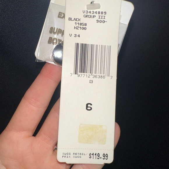 NWT Jones New York Vintage Black Sleeveless Dress W/ Buttons Down Back, SZ 6 (H) - Picture 8 of 10